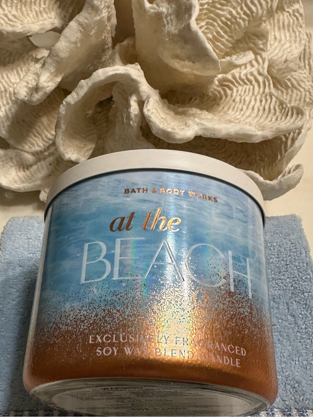 Bath & Body Works At The Beach Soy Wax Blend Candle 14.5 Oz NWT
